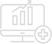 Health analytics icon